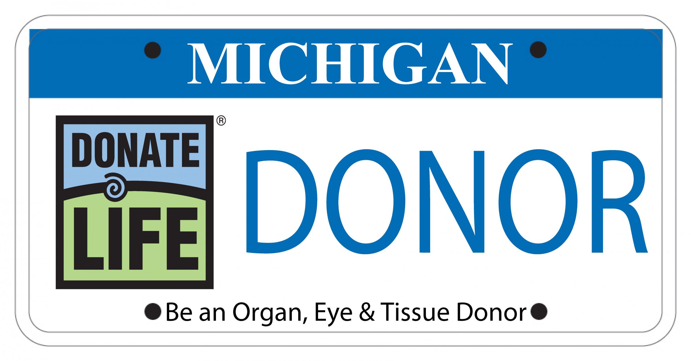 michigan-license-plate-to-fund-promote-organ-donation-registry